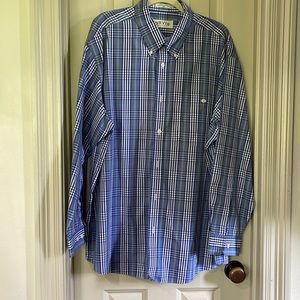 Orvis Men’s Button Down Long Sleeve Shirt, XXL, Classic Fit, 100% cotton